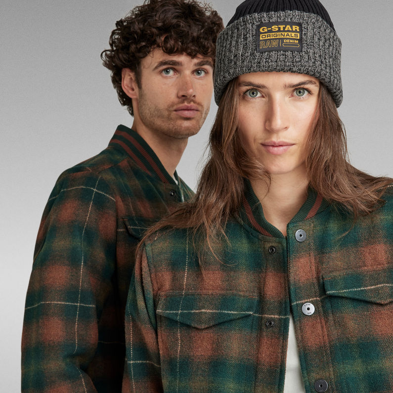 G-STAR Outlet Sobrecamisa Unisex Bomber Collar Multi color