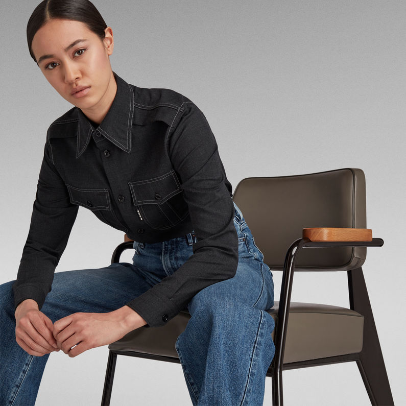 G-STAR Outlet Officer Shirt Long Sleeve Multi color