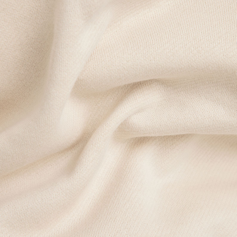 G-STAR Outlet Logo Tape Hooded Sweater Beige