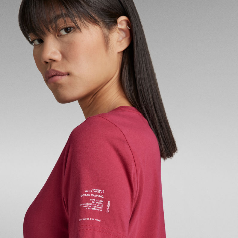 G-STAR Outlet Mysid Optic Slim T-Shirt C Red