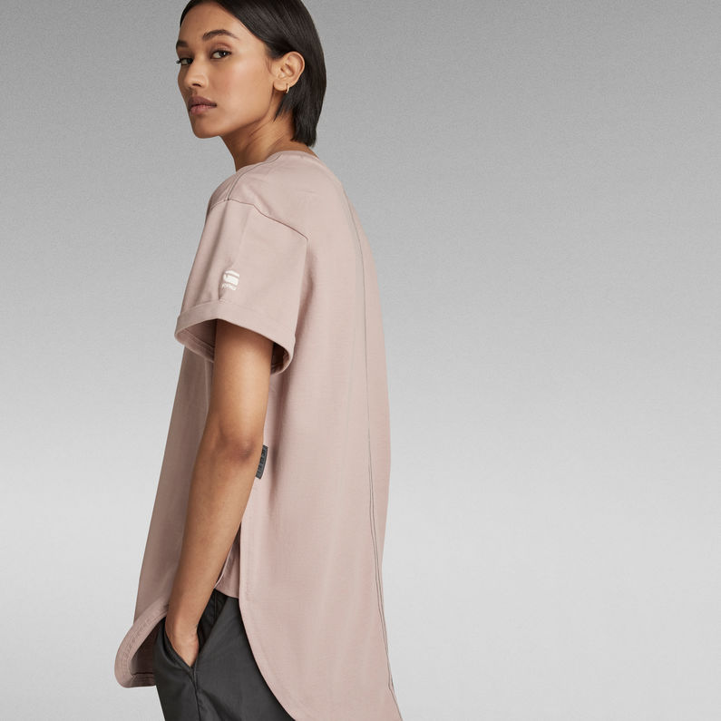 G-STAR Outlet Long Slit T-Shirt Pink