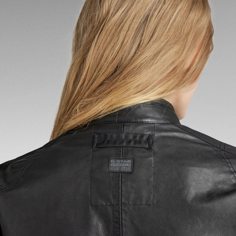 G-STAR Outlet Chaqueta Moto Leather Mix Negro