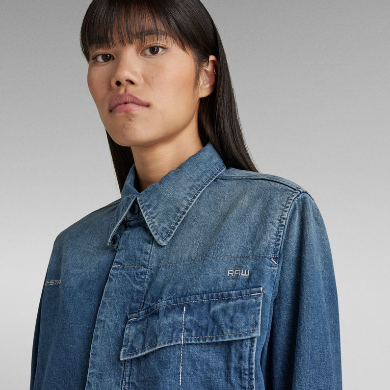 G-STAR Outlet Mysterious Overshirt Medium blue