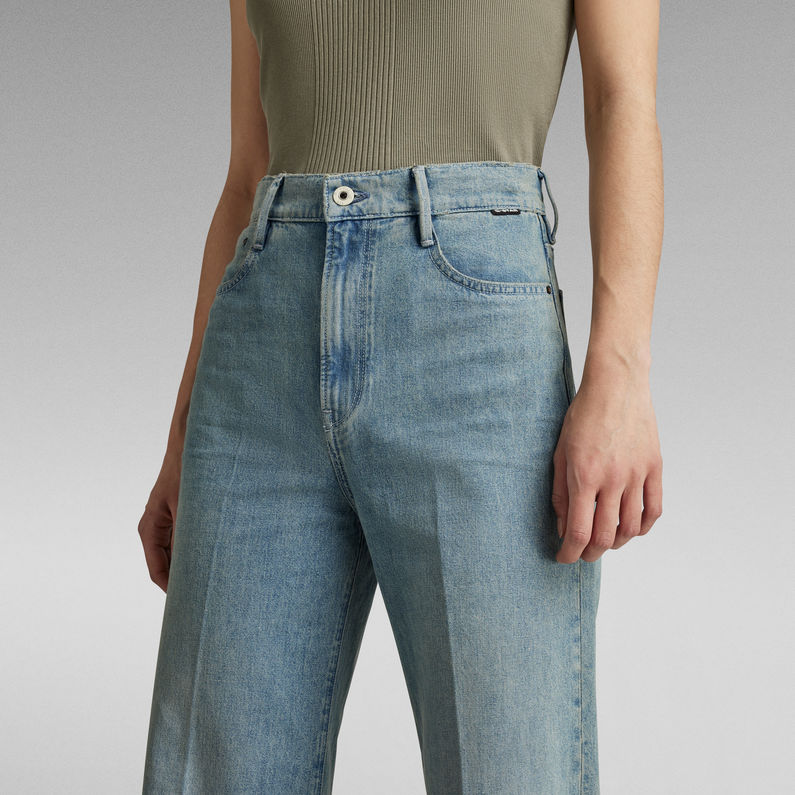 G-STAR Outlet Deck Ultra High Wide Leg Jeans Light blue