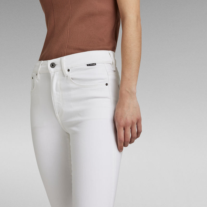 G-STAR Outlet 3301 Skinny Ankle Jeans White