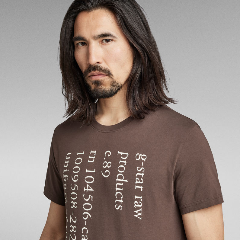 G-STAR Outlet Lower Case Text T-Shirt Medium blue