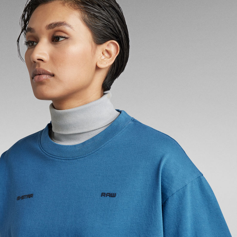 G-STAR Outlet Unisex Boxy Base T-Shirt Medium blue