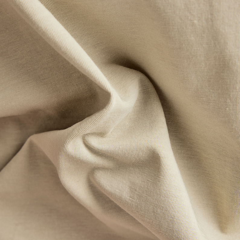G-STAR Outlet Lash Back Text T-Shirt Beige