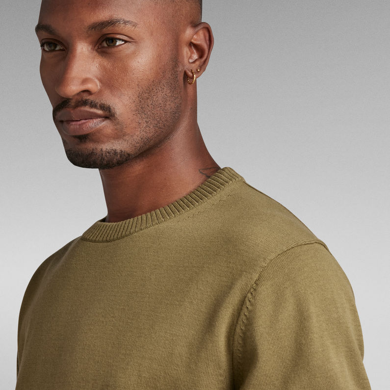 G-STAR Outlet Essential Performance Knitted Sweater Green