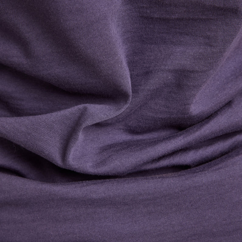 G-STAR Outlet Essential Henley Slim Top Purple