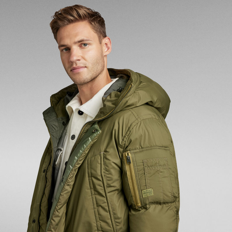G-STAR Outlet Pillow Whistler Hooded XL Parka Green