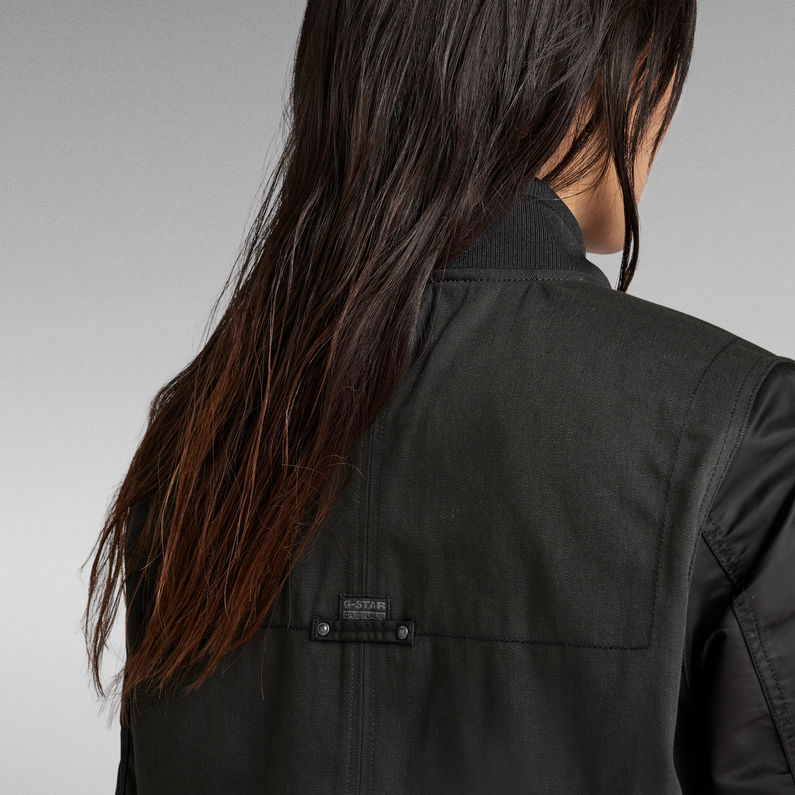 G-STAR Outlet Drawstring Bomber Jacket Black