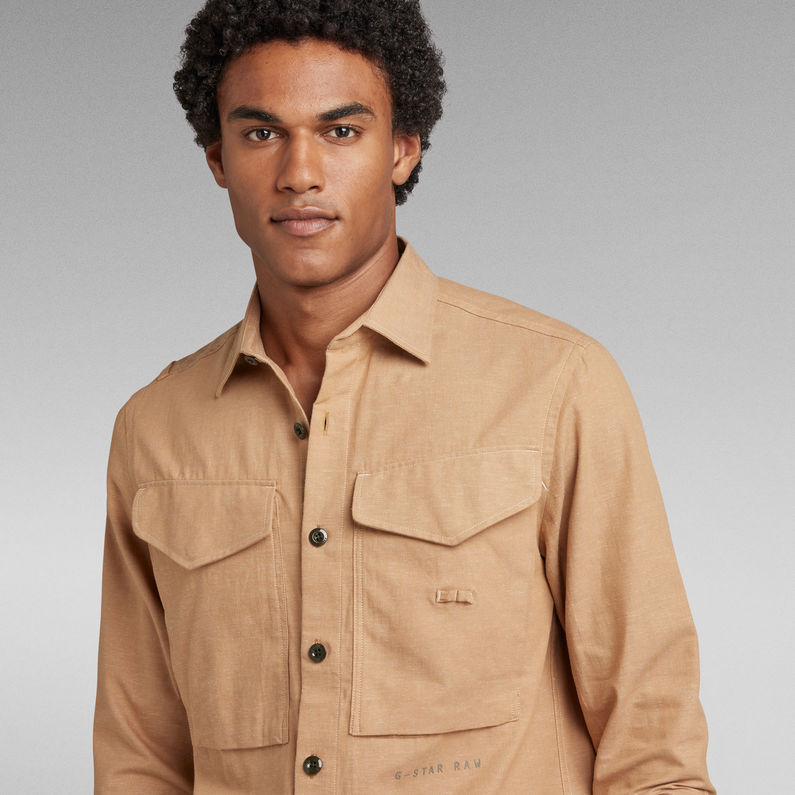 G-STAR Outlet Cargo Regular Shirt Brown