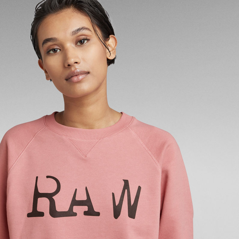 G-STAR Outlet RAW Graphic Straight Sweater Pink