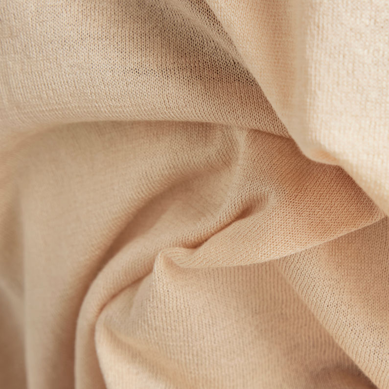 G-STAR Outlet Core Mock Neck Knitted Top Beige