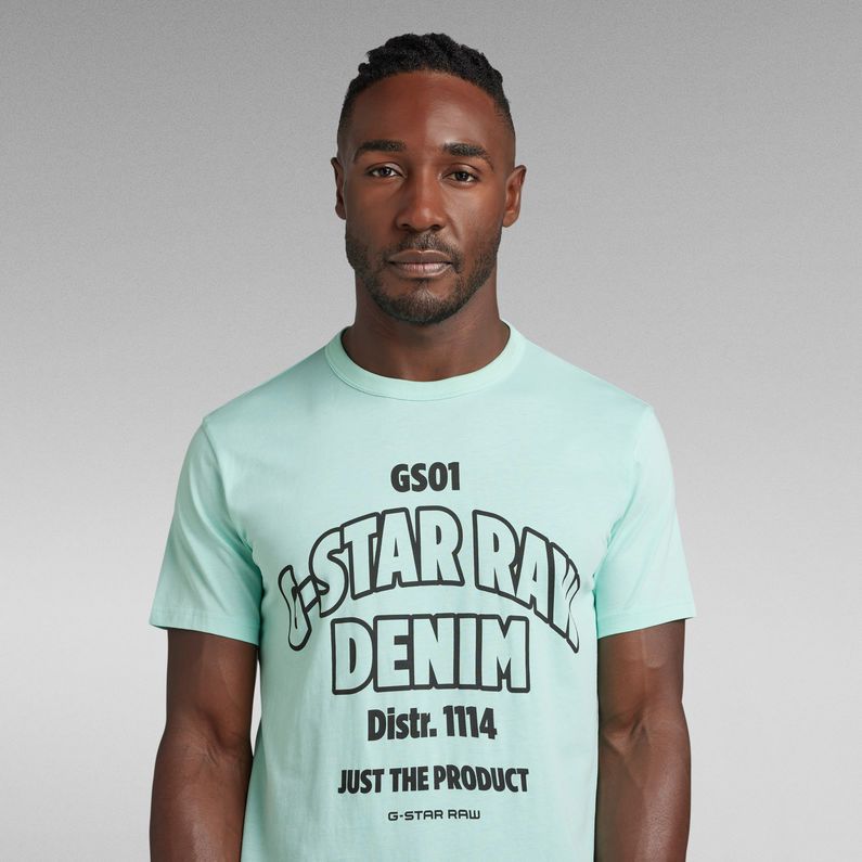 G-STAR Outlet RAW Denim Graphic T-Shirt Green