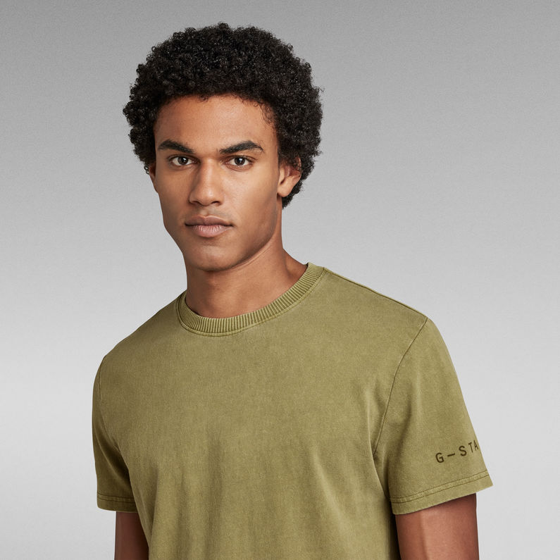G-STAR Outlet Pigment Dye T-Shirt Green