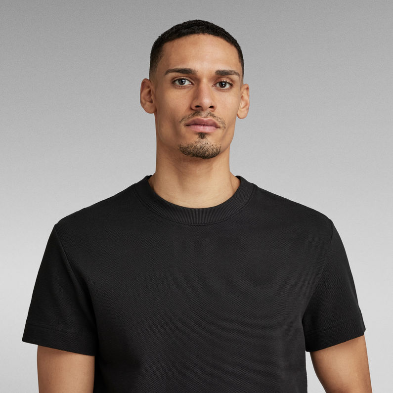 G-STAR Outlet Camiseta Essential Pique Negro