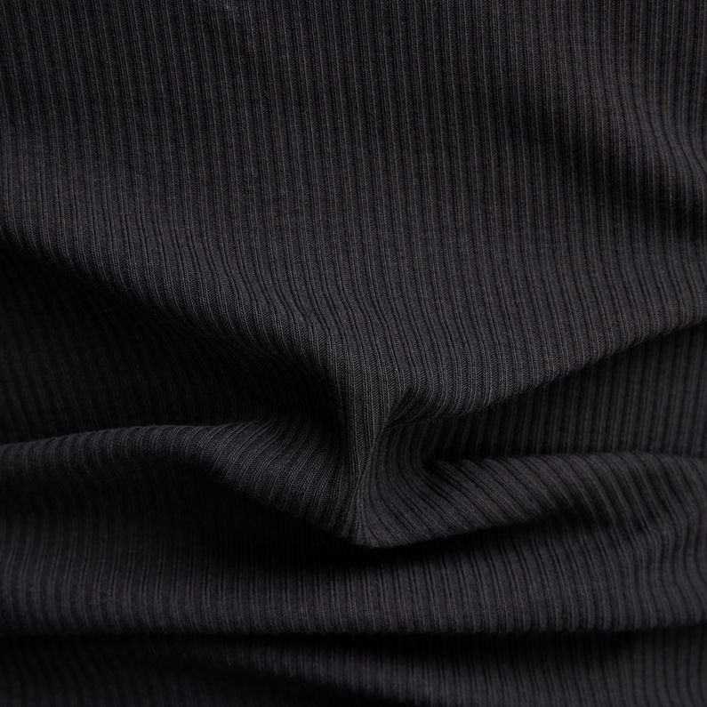 G-STAR Outlet Slim Rib Top Black