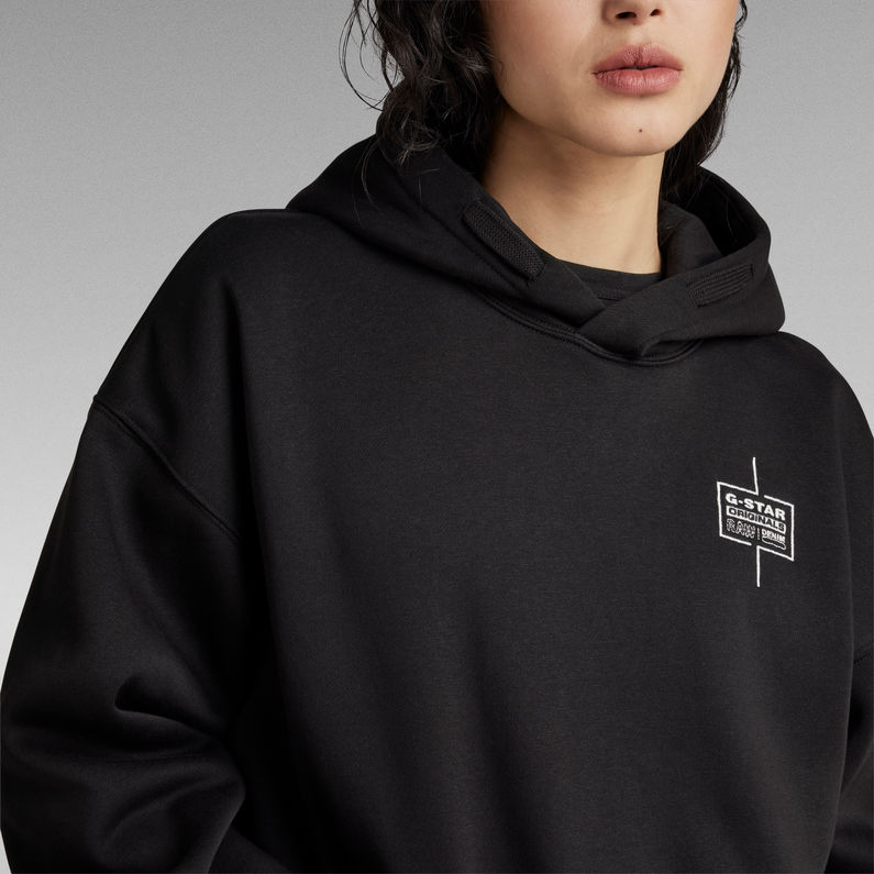 G-STAR Outlet Sudadera con capucha Unisex Core Loose Hooded Negro