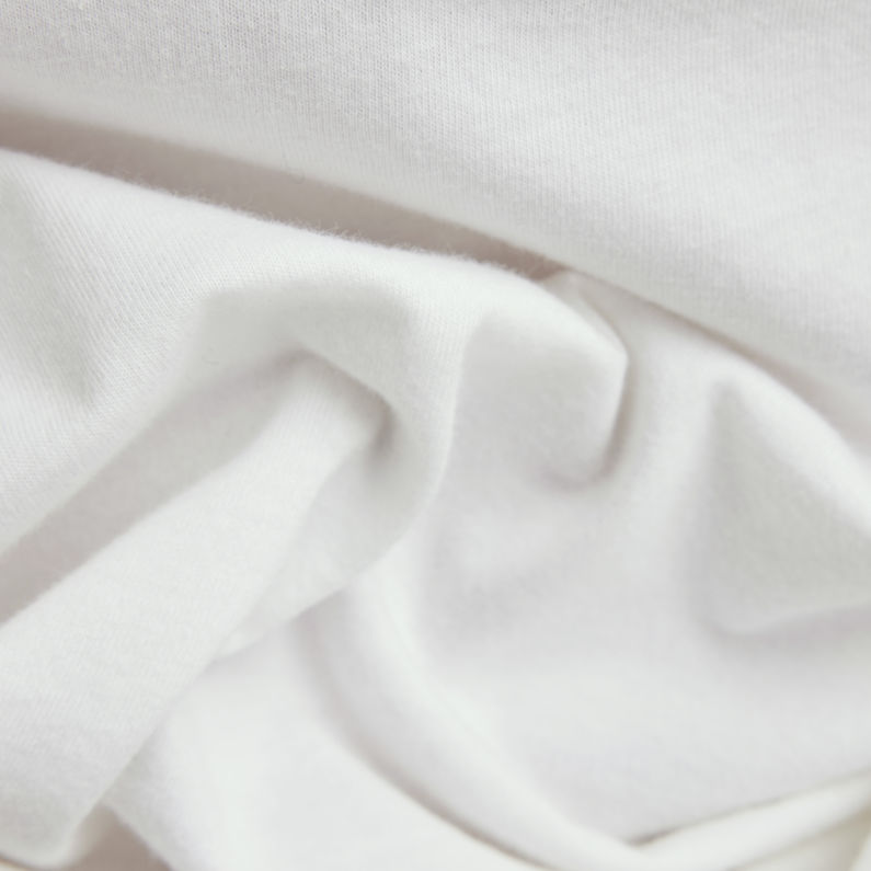 G-STAR Outlet Camiseta Puff Print Back Graphic Blanco
