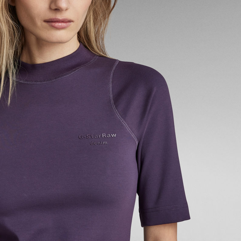 G-STAR Outlet T-Shirt Cycling Ultra Slim Cropped Morado