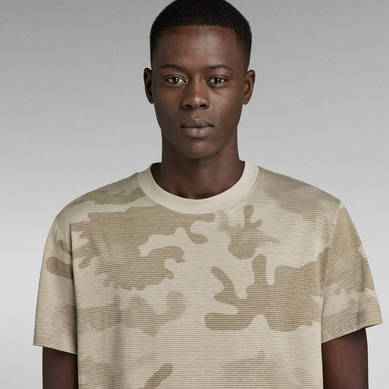 G-STAR Outlet Camiseta Line Camo Allover Multi color