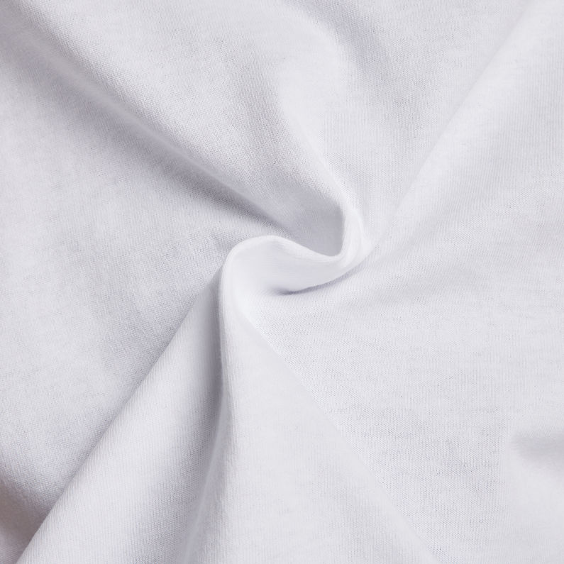 G-STAR Outlet Camiseta Old School Logo Boxy Blanco