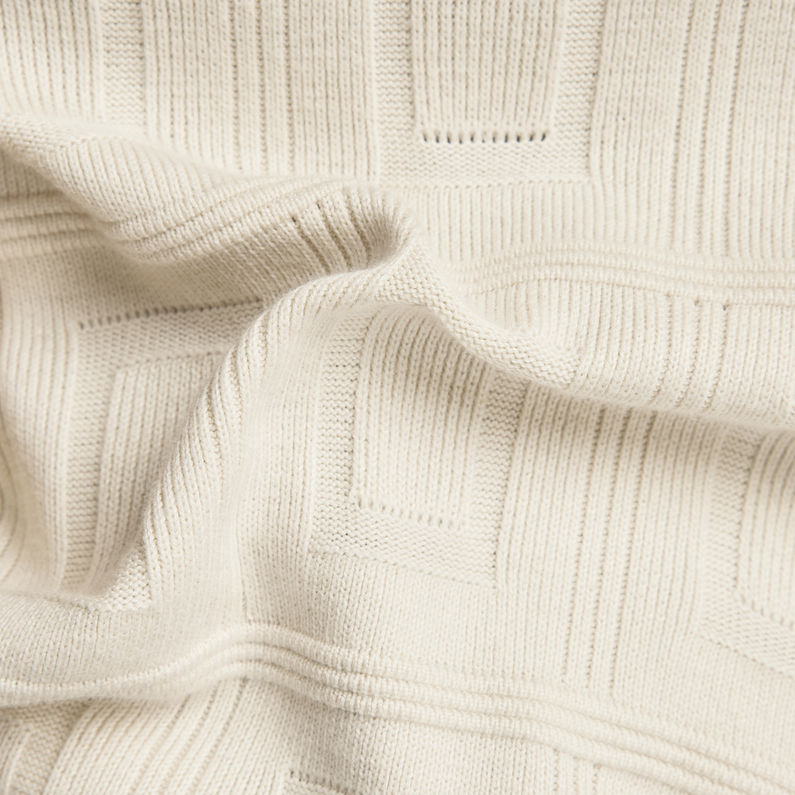 G-STAR Outlet Table Structure Turtle Knitted Sweater Beige