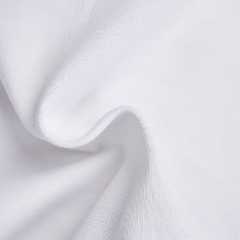G-STAR Outlet Camiseta Mock Neck Loose Blanco