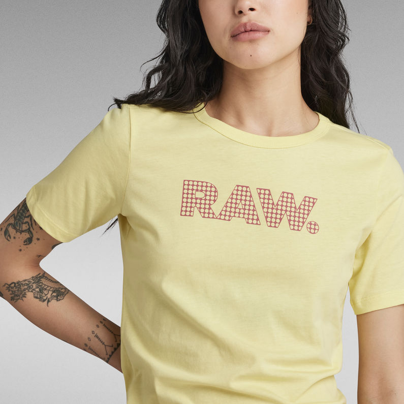 G-STAR Outlet Anglaise Graphic RAW Top Yellow
