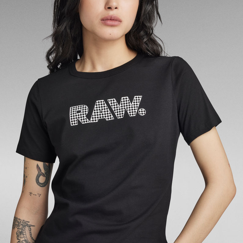 G-STAR Outlet Anglaise Graphic RAW Top Black