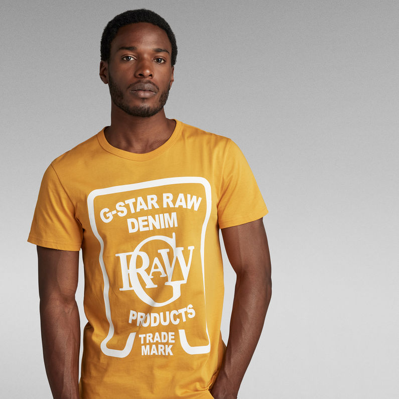 G-STAR Outlet Graphic STM 5 T-Shirt Yellow