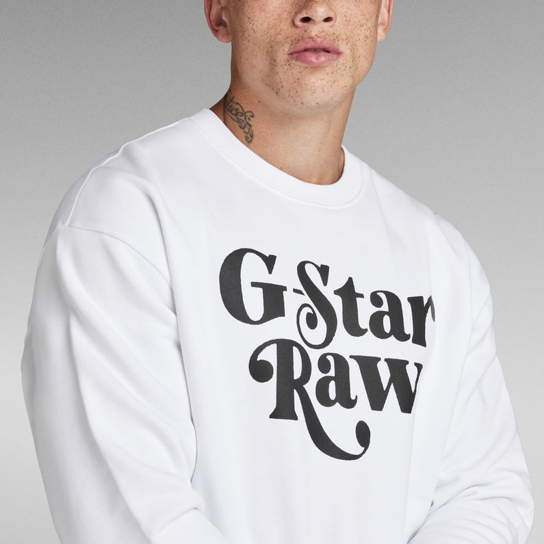 G-Star RAW® Unisex Foxy Boxy Sweater ホワイト