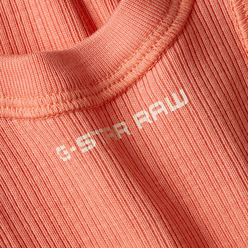 G-STAR Outlet Slim Ribbed Tank Dress Pink
