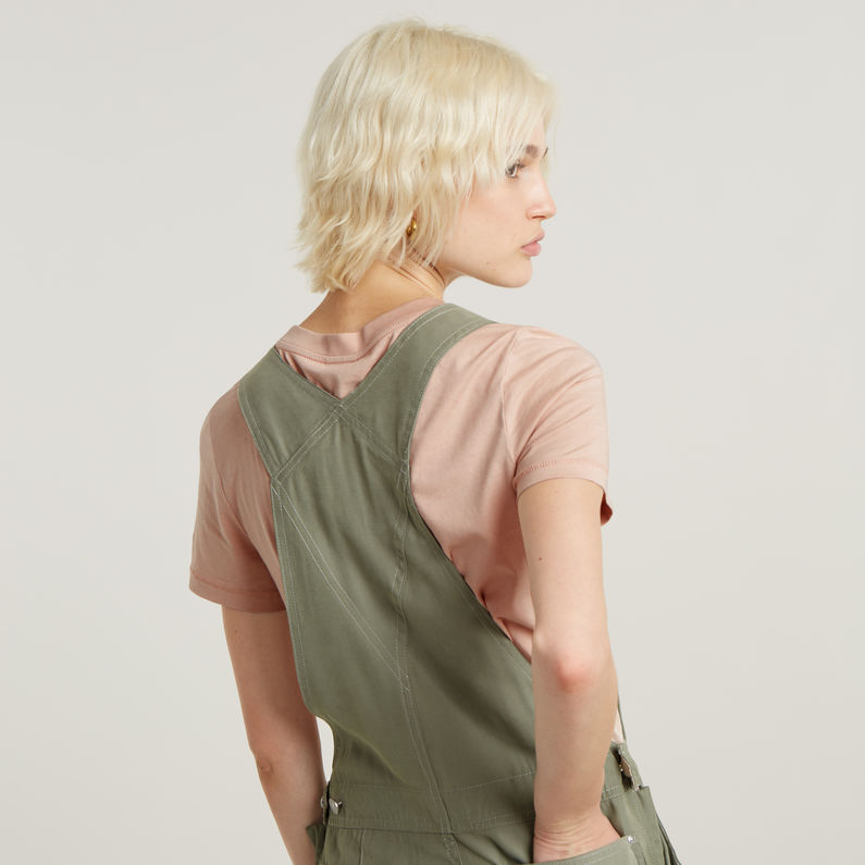 G-STAR Outlet Pichi Dungaree Dress Verde