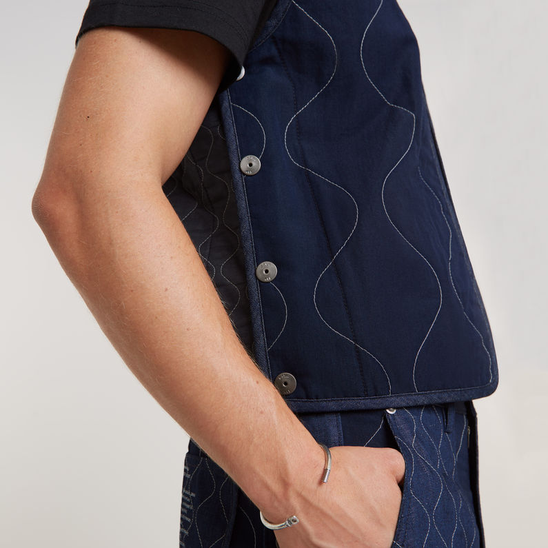 G-STAR Outlet GSRR Denim Liner Vest Dark blue