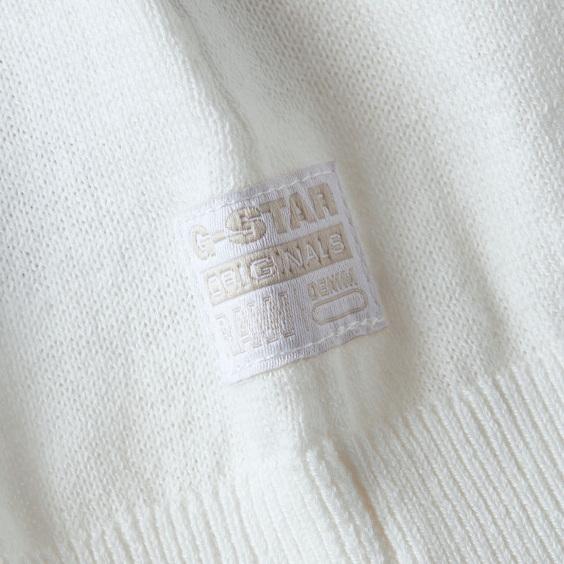 G-STAR Outlet Lightweight Knitted Summer Tank Top White