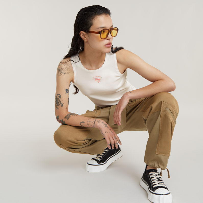 G-STAR Outlet Tone On Tone Cargo Pants Brown