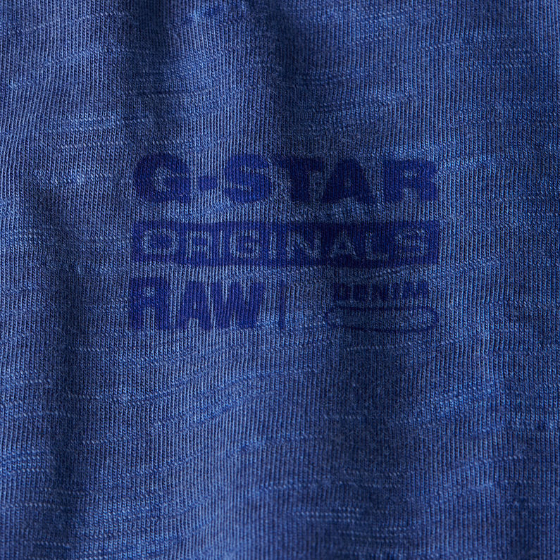 G-STAR Outlet Musa Palm Stencil Pigment Dye T-Shirt Medium blue