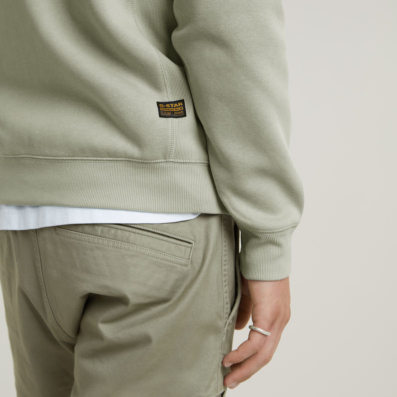 G-STAR Outlet Premium Core Zip Thru Hoodie Grey