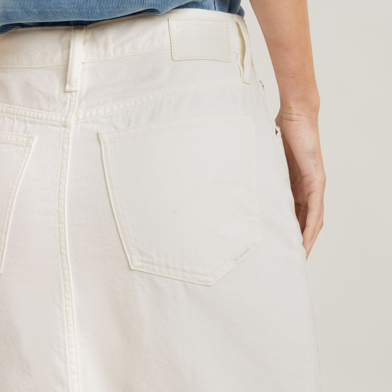 G-STAR Outlet Viktoria Long Skirt White