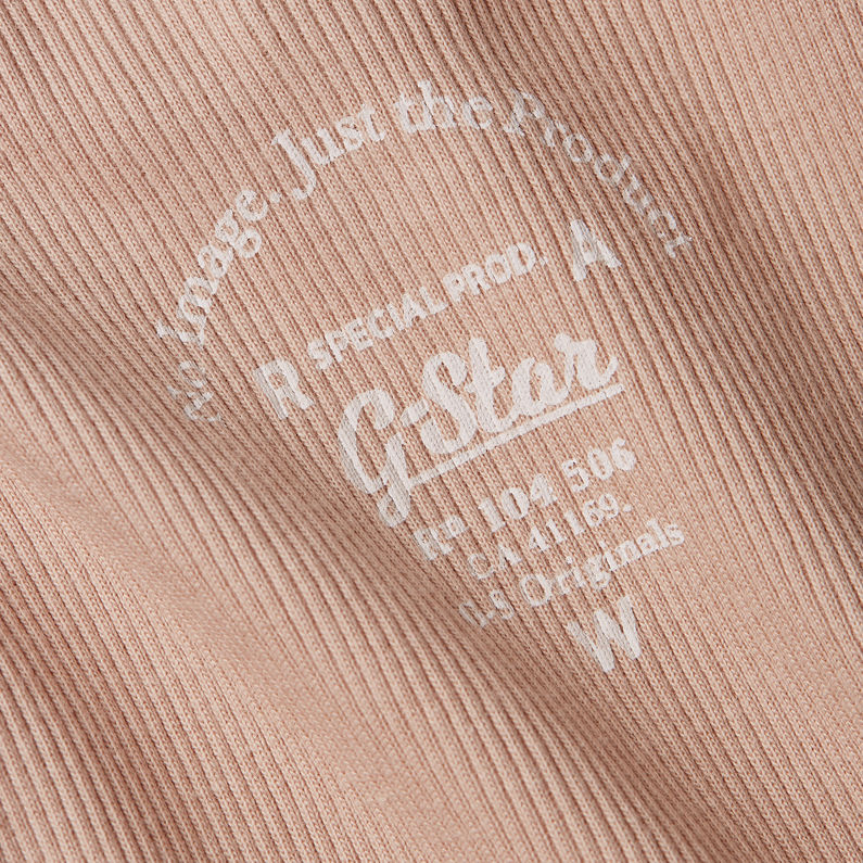 G-STAR Outlet Racerback Ribbed Slim Tank Top Pink