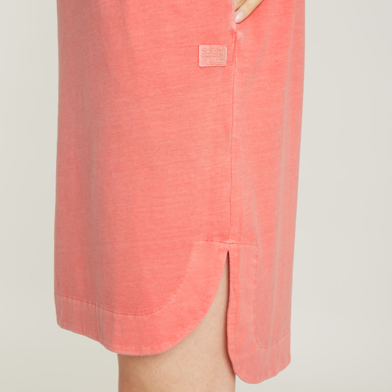 G-STAR Outlet Vestido Overdyed Loose T-Shirt Rosa