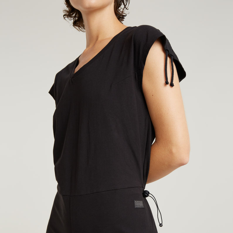 G-STAR Outlet Riveted Flared Jumpsuit Black