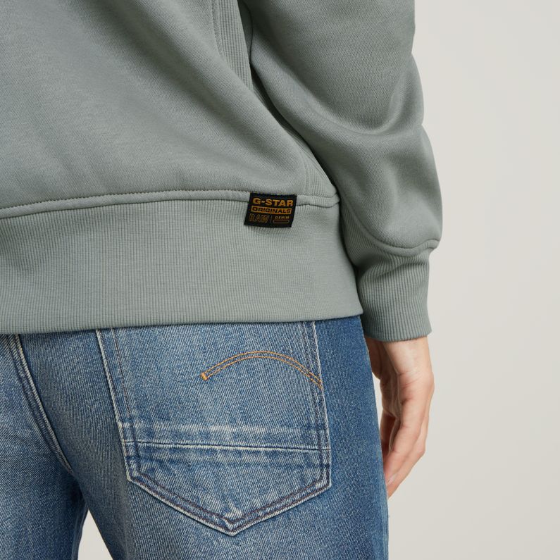 G-STAR Outlet Premium Core 2.1 Zip Thru Hoodie Grey