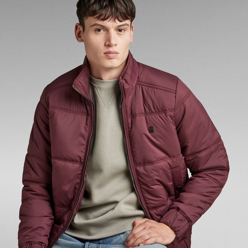 G-STAR Outlet Padded Quilted Jacket Red