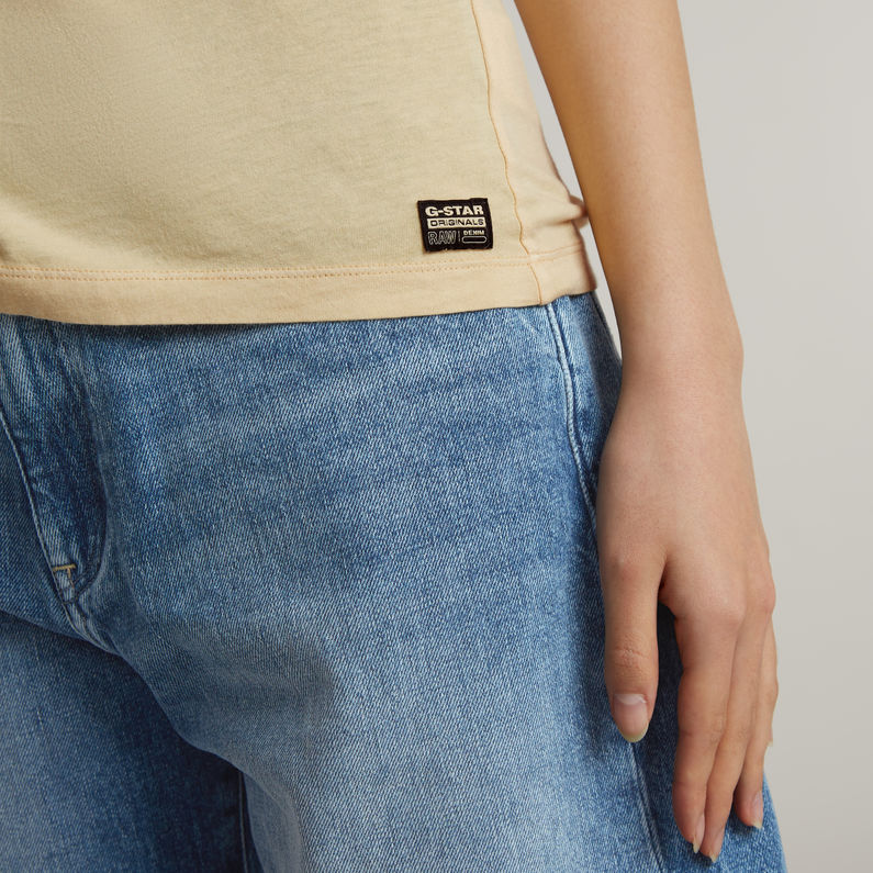 G-STAR Outlet Overdyed Eyben Slim Top 2.0 Yellow