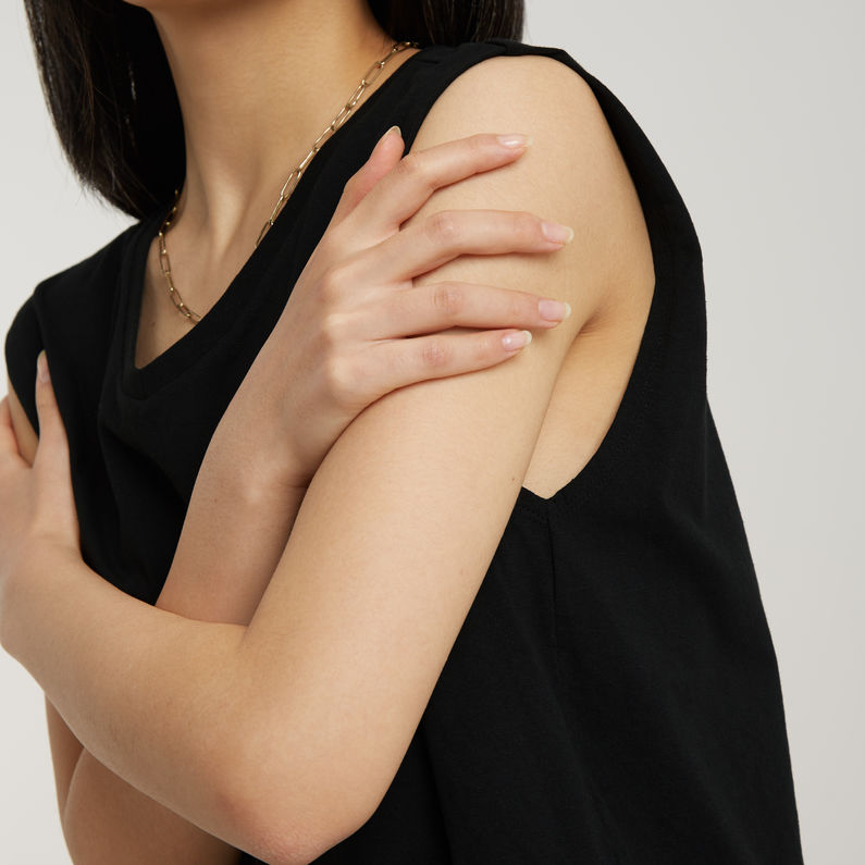 G-STAR Outlet Riveted Loose Top Black