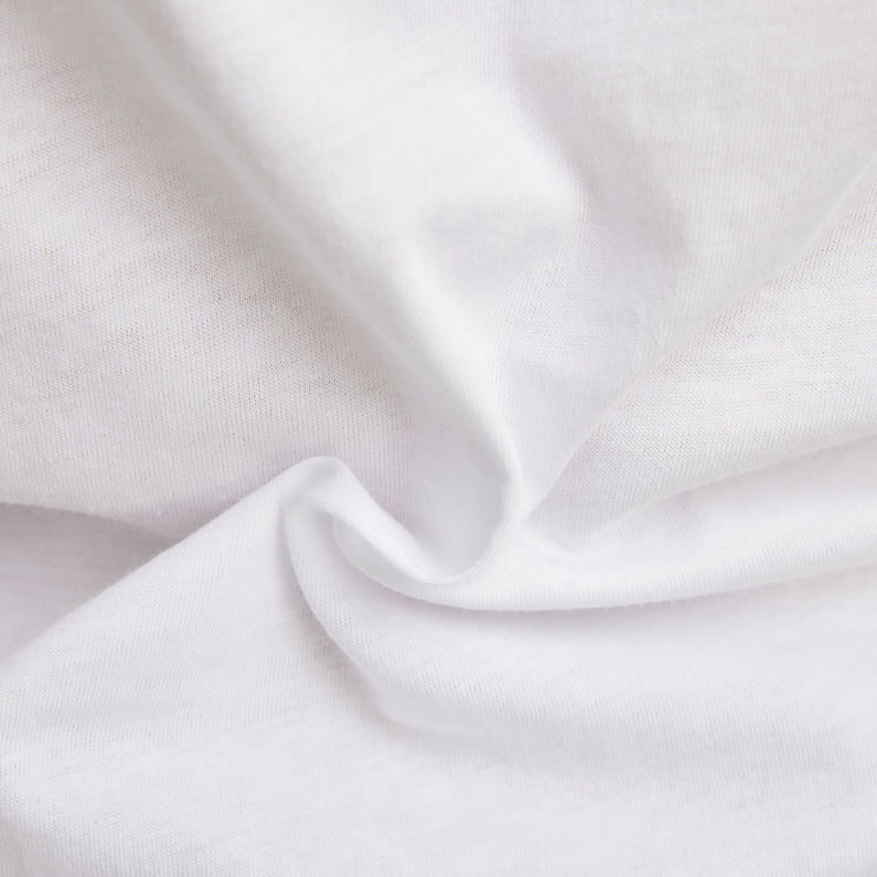 G-STAR Outlet Camiseta Triple Logo Graphic Blanco